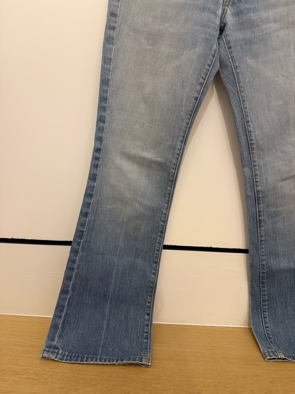 vintage 7 for all mankind light wash flare jeans - 25 - Picture 6 of 9